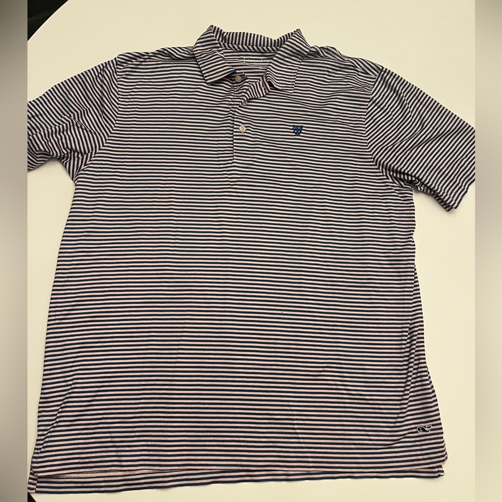 Vineyard Vines
Men's Striped Polo Shirt - Congressional Country Club logo
